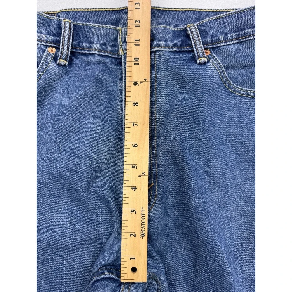Levis 550 Jeans Men 36x32 Blue‎ Relaxed Fit Straight Tapered Perfect Fade Denim